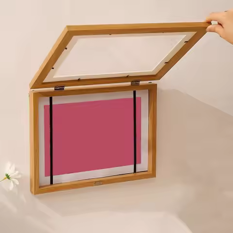 A4/A3 Magnetic Flip Photo Frame Front Opening Elastic Straps A4 Photo Frame Changeable Work Display 