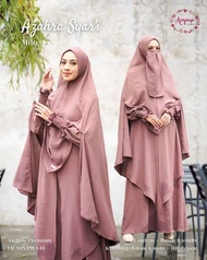 GAMIS SET KHIMAR HIJAB JILBAB CADAR SYARI AZ ZAHRA TERBARU BAHAN CRINKLE AIRFLOW PREMIUM JATUH MEWAH ADEM POLOS JUMBO BUSUI BERLABEL