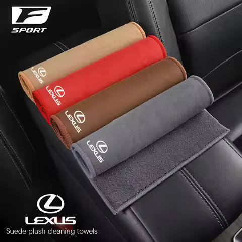 Microfiber Towel Car Cleaning Care Accessories For Lexus F SPORT Plug-in Hybrid ES UX 300e GS GX IS 