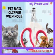 LOCAL DELIVERY-Cat Nail Clippers With Holes Sugar Glider Small Pet Hamster Rabbits Grooming Tool Gun