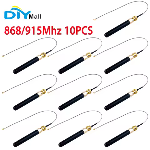 10Pcs U.FL to SMA Connector Antenna 868MHz / 915Mhz for ESP32 LoRa V3 Node Development Board Lora32u