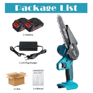 6inches Cordless Electric Saw Pruning ChainSaw Garden Tree Logging Trimming Saw Power Tools Compatib