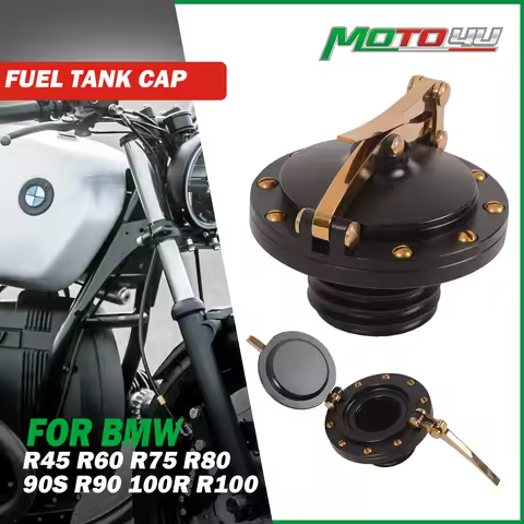 MOTO4U For BMW R45 R60 R75 R80 90S R90 100R R100 Motorcycle Aluminium Fuel Tank Gas Cap Cover