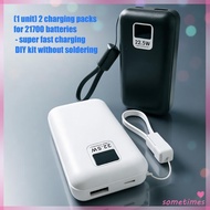 Time Diy Powerbank Case For 21700 Batteries Holder Quick Charging Easy Assembly