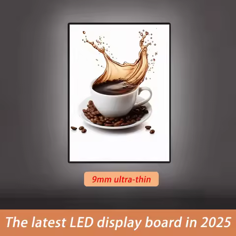 Ultra thin store advertising LED A3A4, bright menu display lightbox, ordering board, price list desi