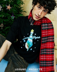 EISURE PROJECTS) Leisure Shell chirstmas tree tee เสื้อเเขนสั้น ทรง oversize เเบบ crop สั้น