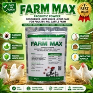 FARM MAX Probiotic Powder for Poultry Farm Mite Control Odor Remover Chicken Coop Treatment 500g