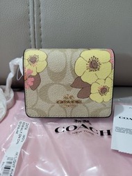 Coach handbag,  crossbody,  小廢包，斜揹袋， 咭包連鍊帶， card case with chain, 現貨一個，迷你銀包，mini wallet on chain