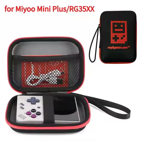 EVA Storage Bag Suitable for ANBERNIC RG35XX/Miyoo Mini Plus Game Packaging with A Drawstring for Ea