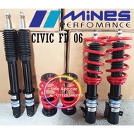 MINES HONDA CIVIC FD ADJUSTABLE HI LOW BODY SHIFT honda civic fd 2006-2011 mines hi lo body shift ad