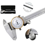 (RTQH) Dial Calipers 0-150mm 0.02mm High Precision Industry Stainless Steel Vernier Caliper Shockpro