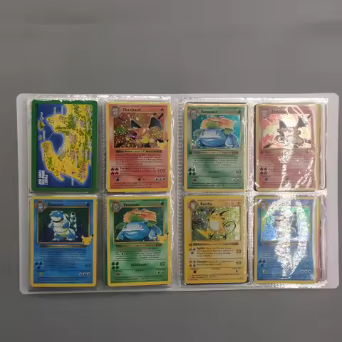 3pcs Pokemon 25Th Anniversary Collection Cards PTCG Charizard Blastoise Flash Cards Game Anime Rare 