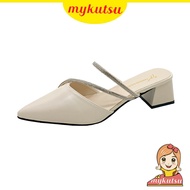 MYKUTSU Matilda Kasut Perempuan Bertutup Tinggi Kasut Tumit Wanita Women High Heels Plus Size Shoes