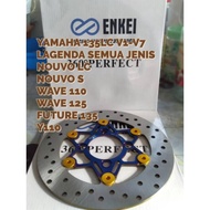 PIRING DISC PLATE TITANIUM BLUE ENKEI BREMBO 220MM PNP 135 LC LAGENDA FI SRL ZR