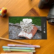 手工限量攝影明信片-日本沖繩獅子2/日本小物攝影