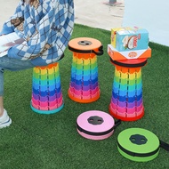 Field Color Folding Stool Adjustable Stretch Portable Outdoor Leisure Fishing Chair Can Store Plasti