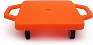Kids Sitting Scooter Board with Universal Wheels Safety Plastic Scooter for Kids Ages 6-12 Manual Sport Scooters with Handles for Gym Class (Orange)