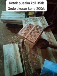kotak pusaka kecil jati full ukiran  Javanese Jawi Kuno Purwacar murah