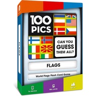 100 PICS Flags of The World Travel Game - Learn 100 Country Flags | Flash Cards with Slide Reveal Ca