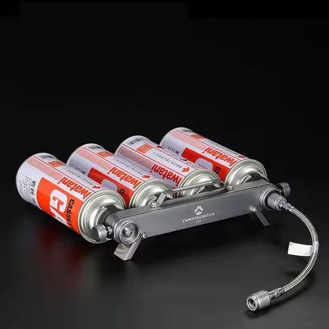 Campingmoon Outdoor Camping Gas Station Adapter 4 Thread Type Ports Input 2 Screw Type Ports Output