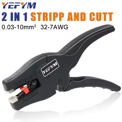 Automatic Wire Stripper and Cutter YE-D10 Pliers 2 in 1 Heavy Duty Tools 0.03-10mm2/32-7AWG Mini Ele