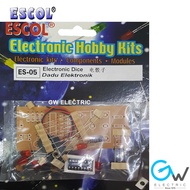 ESCOL ES-05 Electronic Hobby Kit Single LED Dice / DADU ELEKTRONIK