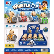 Capybara Inertia Whistle Car Children's Toy Cartoon Animal Whistle Tank Car Puzzle Inertia Toy Car