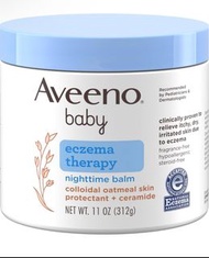 Aveeno baby 濕疹夜間修護膏 312g 大罐裝 2026-11