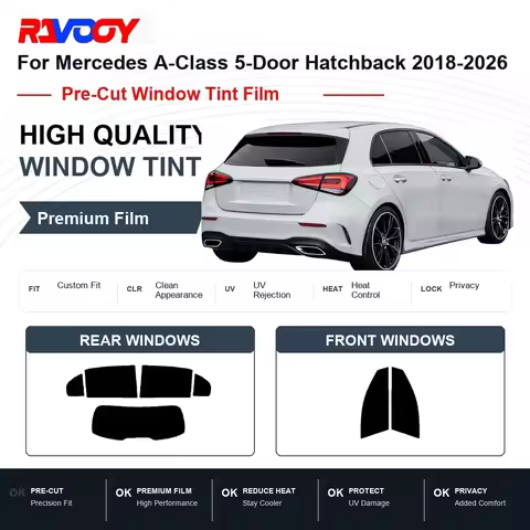 Premium Pre-Cut Window Tint For Mercedes A-Class 5-Door Hatchback 2018-2026 Front & Rear Windows UV 