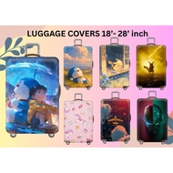 EXTRA THICK elastic luggage cover,luggage protector, 18-32 inch. Travel accessories. Cartoon scenery