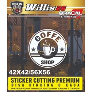 Coffee Wall Stickers Cafe Decoration Coffee Cup Shop Wall Sticker Cup Pattern Sign For Coffee Shop C