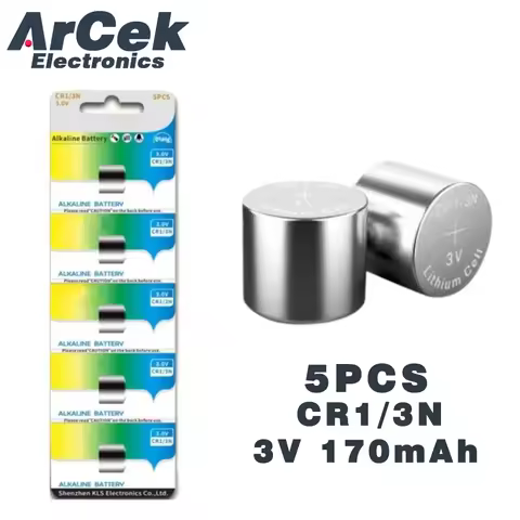 5PCS 170mAh 3V CR1/3N Lithium Battery DL-1/3N CR-1/3N CR13N for Leica M6 M7 Camera Glucose Meter Loc