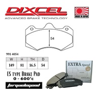 (BRAKE PAD FOR CALIPER AP RACING CP9040/CP7040 54mm) DIXCEL ES Type 0-600°C Brake Pad ES 9914054