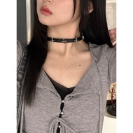 sollanite} Y2K Hot Girl Black Cross Necklace Clavicle Chain Y2K Necklace