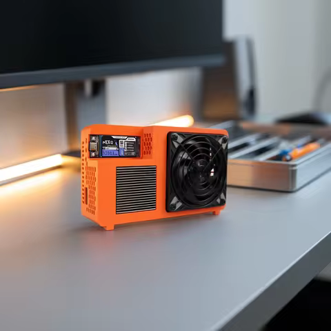 NerdQX 8TH/s ASIC Bitcoin Miner BM1370 Open Source Solo Mining Rig Low Noise 180W Home BTC Mining Eq