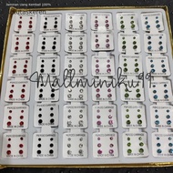 RIK Stud Earrings 3 Set 12H10-202 Plastic Stud Earrings Cool Pearl Jewelry Accessories