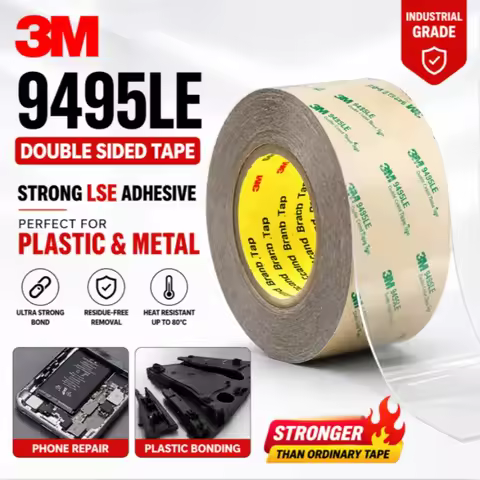 3M 9495LE Double Sided Tape 300LSE PET Adhesive Tape High Bond Transparent Waterproof Heat Resistant