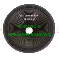 Daun speaker 15 inch lubang 2,5 inch coating