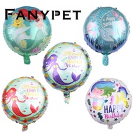 10pcs/lot 18inch sea fish Sea Horse Mermaid Foil Balloons Toys for Happy Birthday Party Hawaii party