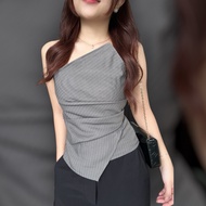 BOWIE tube top — assymetrical top tube top women's tube top