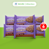 6 Pcs Lemonilo Brownies Crunchy Coklat - Snack Lemonilo Brownies 18 Gr