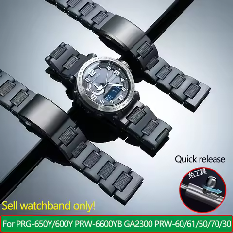 23 24mm Men's Bracelet for Casio PRW-60/61/50/70Y/30 PRW-6900/3400 PRG-600YB/650 PRW-6600 Modified T