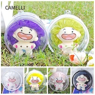 CAMELLI  Outdoor Bag, 10cm Doll Plastic Doll Display Box, Gift Transparent Dia. 12/14cm Bag Decorati