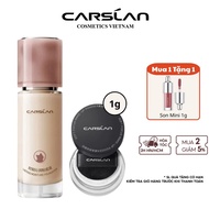 Carslan Foundation Combo 4.0 Dry Skin Moisturizing Thin Light 30g & Mini Powder Long Lasting Foundat
