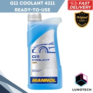 [ORIGINAL] 4211 MANNOL Coolant Blue Antifreeze G11 Ready To Use (1L)