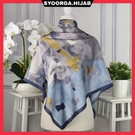 Tudung Bawal Satin Bidang 45,48,50,53,55,58 Square Scarf Printed Bawal Labuh Muslimah Tudung Corak