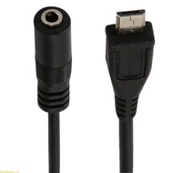 Doublebuy Micros USB to 3 5mm Extension Cable Audios Adapter Cable 11 81inches Length