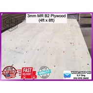 B2 Plywood 3mm x 4ft x 8ft (Second Grade) 510pcs Per Bundle