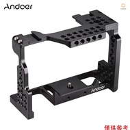 Ado)Andoer Camera Cage Video Film Movie Making Stabilizer Aluminum Alloy 1/4 Inch Screw with Cold Sh