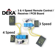 Deka Ceiling Fan 3 & 4 Speed Receiver PCB Board Mother Board Kipas Siling Receiver PCB Board
